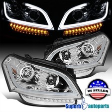 Fits 2010-2011 Kia Soul Projector Headlights Led Strip Turn Signal Lamp 10-11