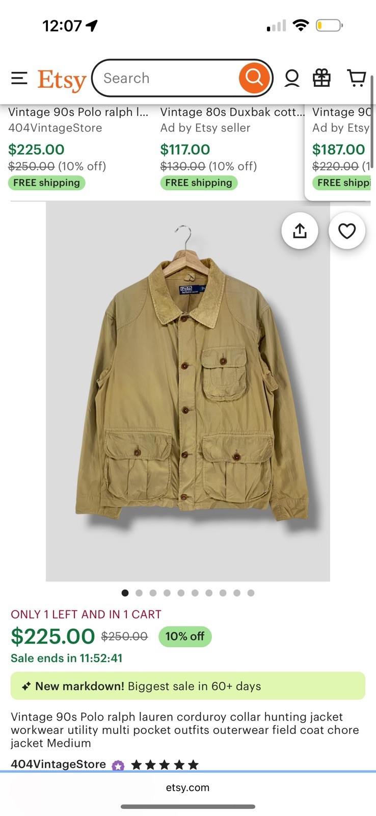 Ralph Lauren Multipocket Utility Jacket – Size XL - image 3
