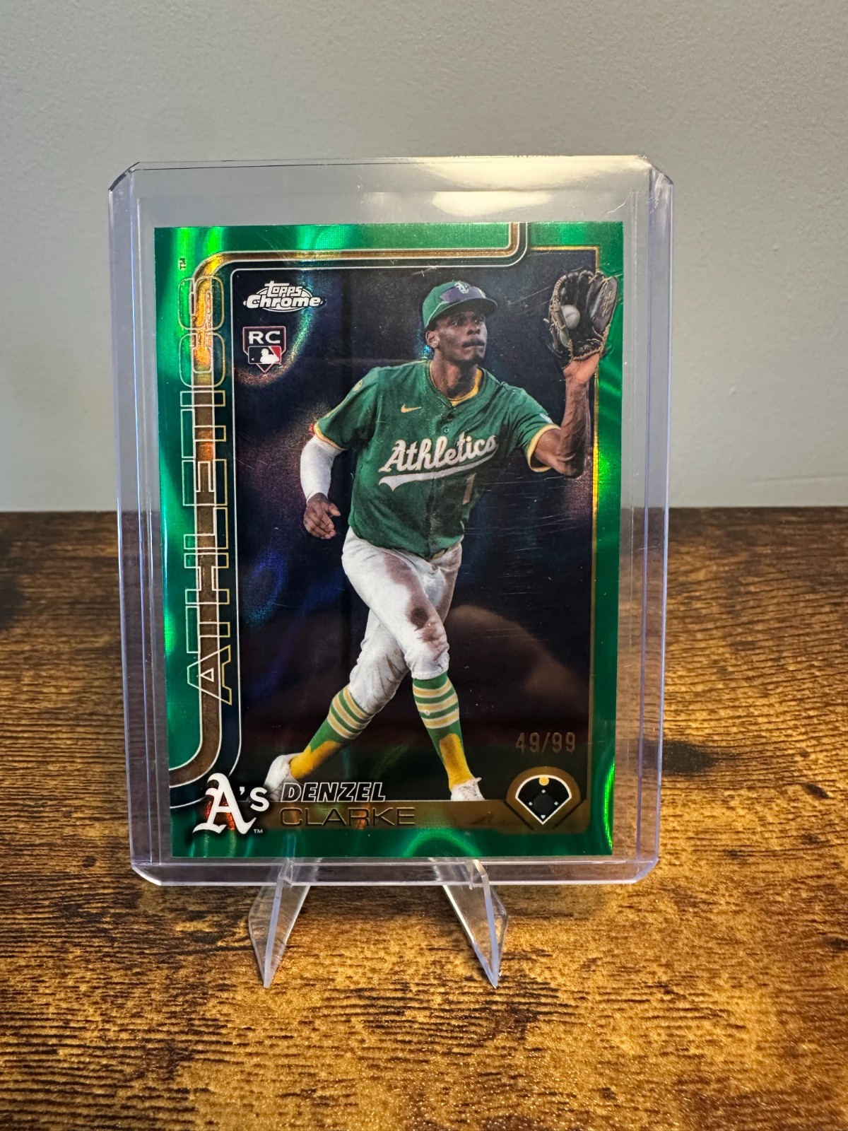 2025 Topps Chrome Update - Denzel Clarke Rookie Green Lava RC /99 #USC15