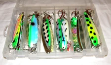 Lot 32 Mag Dream Weaver and Moonshine UV and Glow Trolling Lures Salmon Trout
