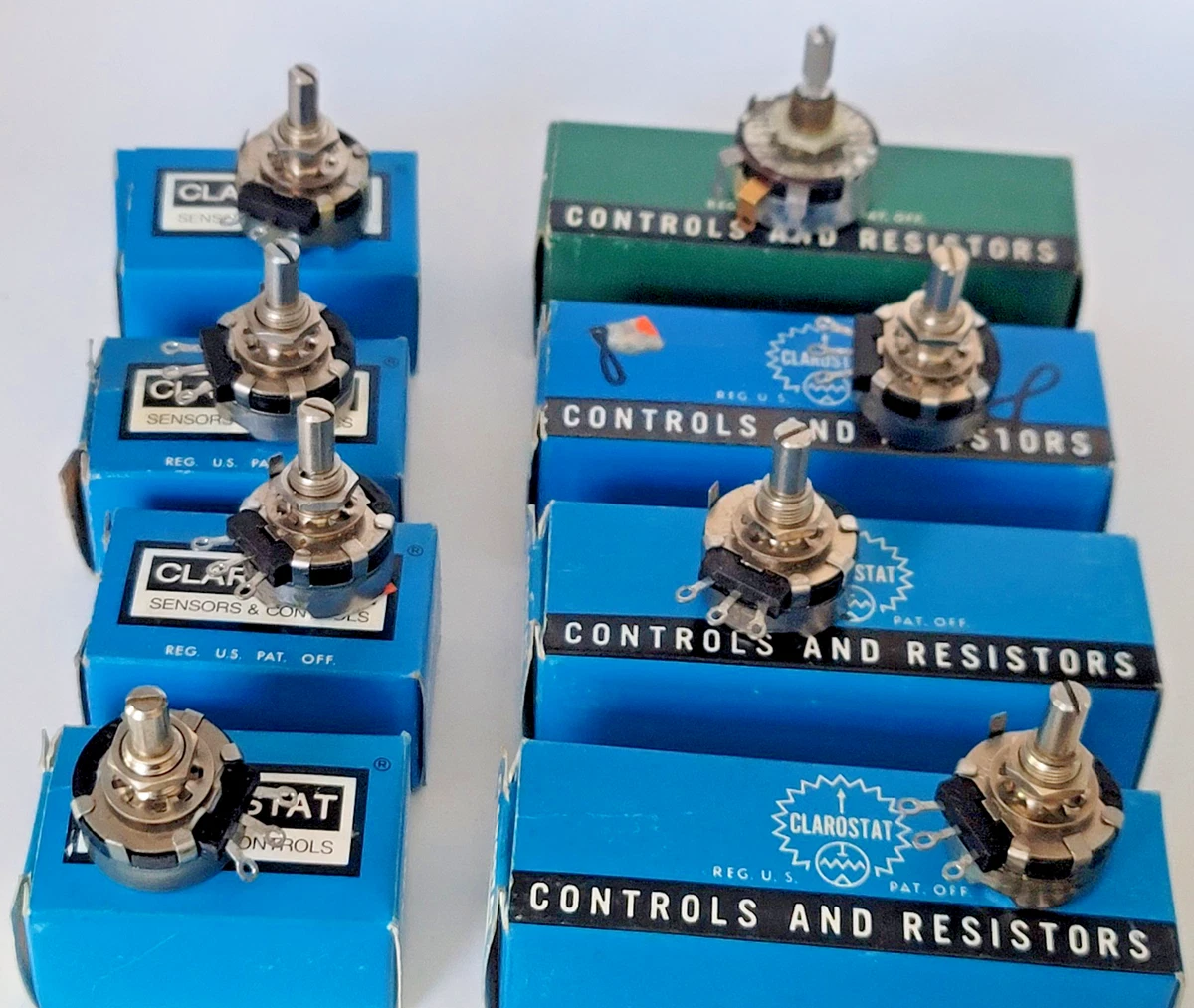 Potenziometro Clarostat 62JA-5K Blu 5KΩ Modello 62JA5K
