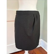 Vintage Y2K Gap Classic Black Pencil Wrap Skirt Size 2
