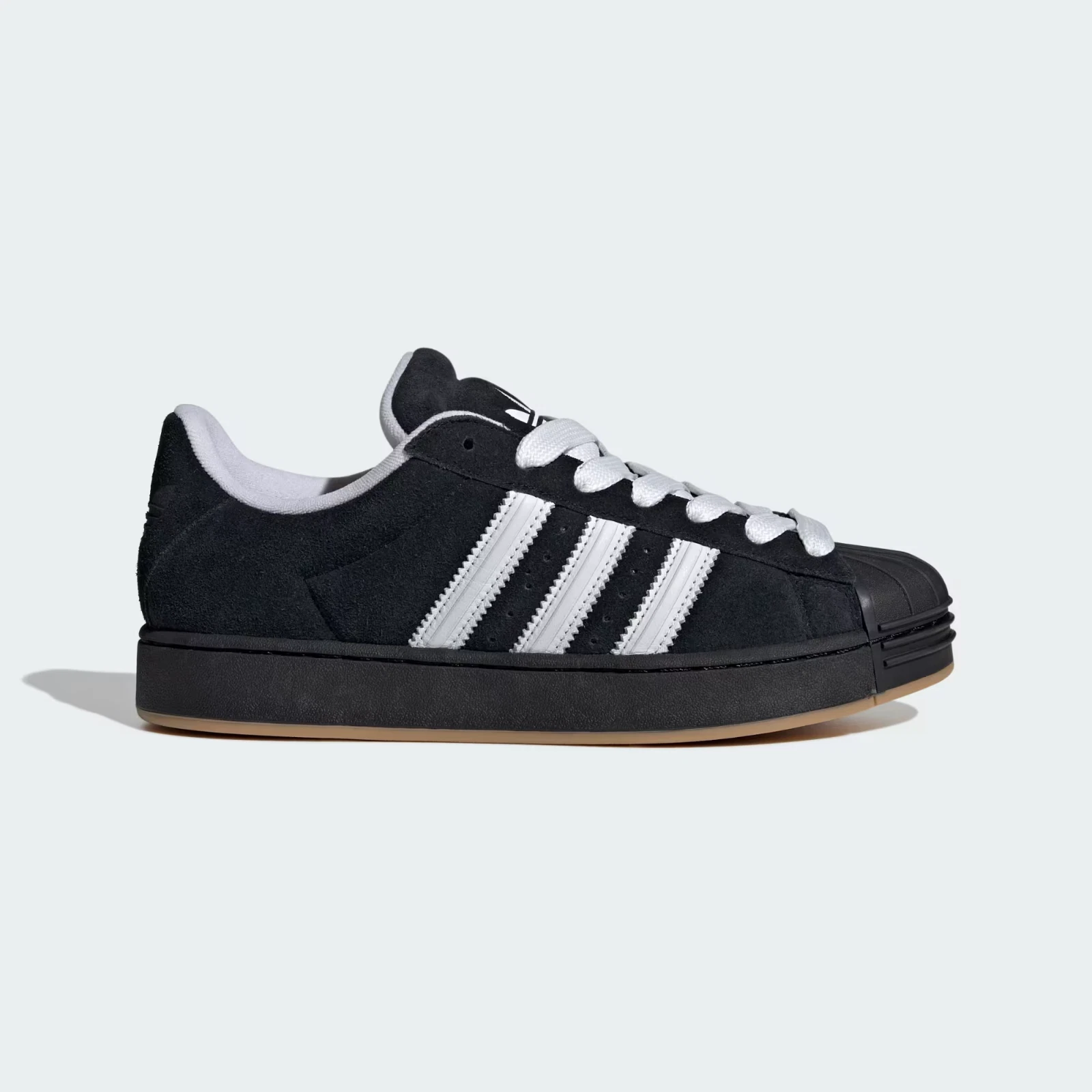 Adidas Originals Men's Superstar ST Shoes in Black/Cloud White/Gum