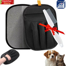 Pet Hair Removal Glove Reusable  Electrostatic Fur Remover for Dogs  Cats