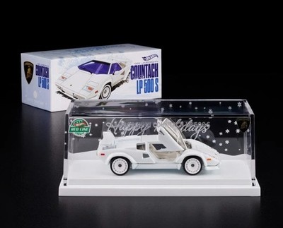 2025 Hot Wheels RLC 1982 Lamborghini Countach LP 500 S White Holiday Car Sealed