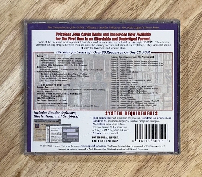 John Calvin Collection CD-ROM PC/Mac Educational Software Bible Commentaries HTF - Image 2 of 3