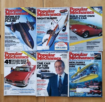 SIX POPULAR MECHANICS THREE FROM 1980S THREE FROM 1990S COLLECTABLE 