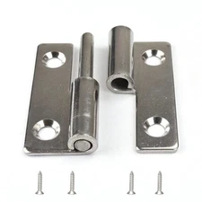 4 Pack Steel Slip Joint Hinges 2 Inch Right Handed Lift Off Door Hinges
