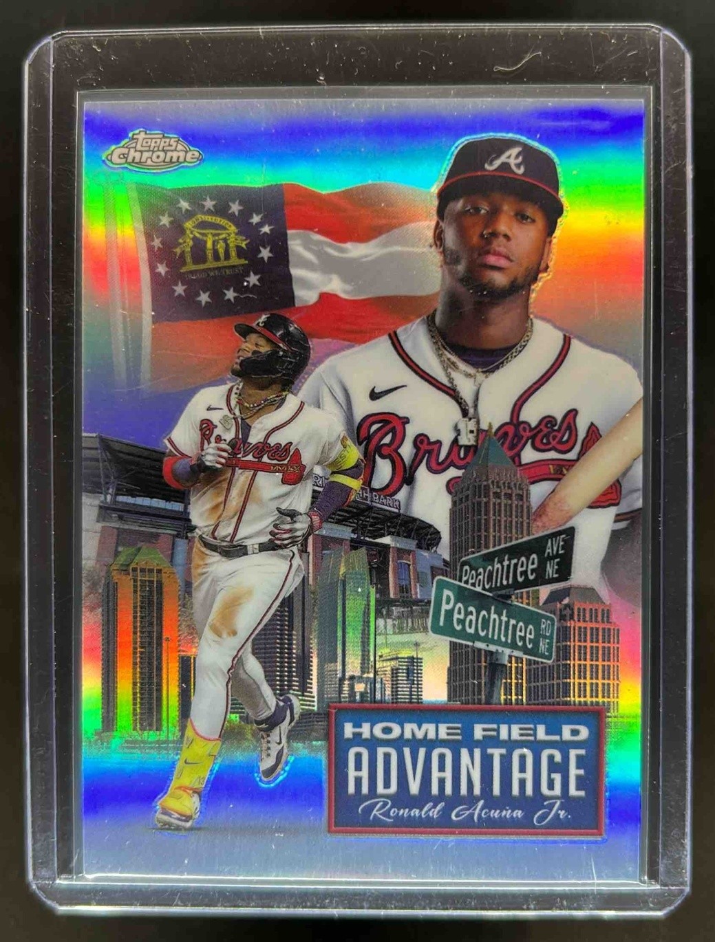 2024 Topps Chrome Update Ronald Acuna Jr. Home Field Advantage #HFAC-11 Braves