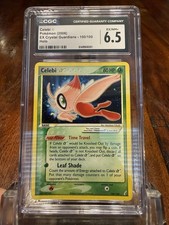 2006 Pokemon Celebi Gold Star  Holo 100/100 CGC 6.5 Near Mint Crystal Guardians