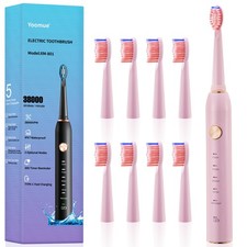 Sonic Electric Toothbrush for Adults  Kids - 5 High-Performance Modes, 8 Rep...