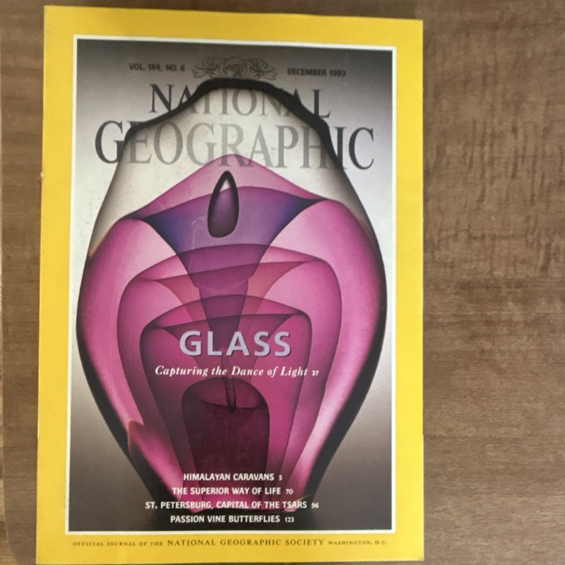 National Geographic Dec 1993 Vol 184 No 6 Illustrated Travel & Geography Glass