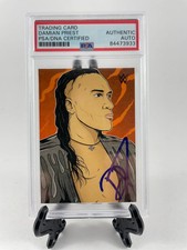 Damian Priest Signed 2021 Topps WWE MigsMedia1 Illustration Card PSA DNA Slabbed
