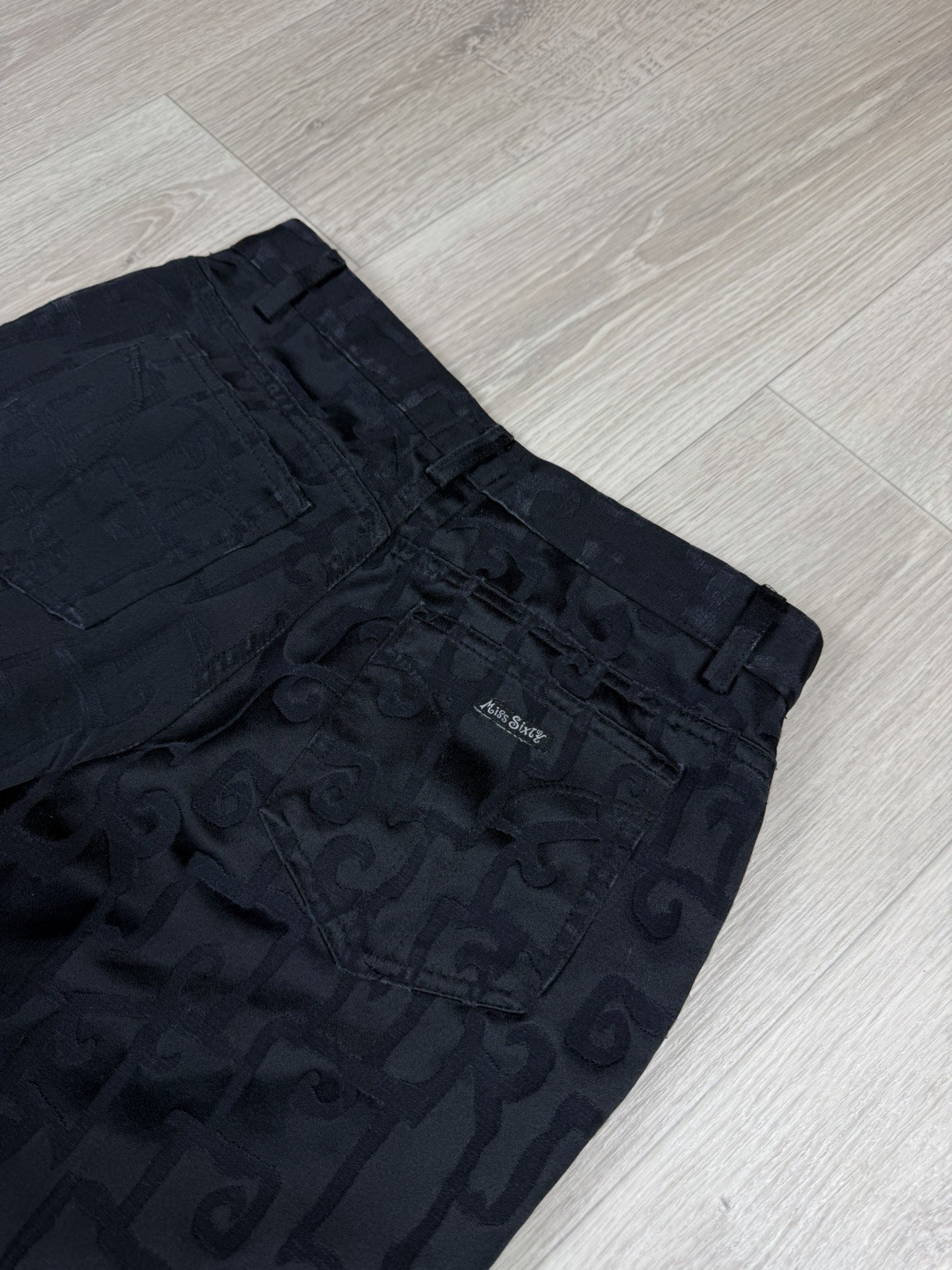 Miss Sixty Black Jeans Women’s Stretch Pants 4-Pocket Button Zip Solid image 4