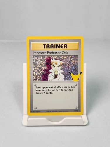 Imposter Professor Oak 73/102 Holo Rare Celebrations Classic Collection Pokemon