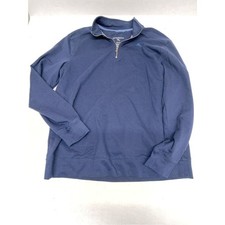 Tommy Bahama 1/4 Zip Reversible Pullover Sweatshirt Boys XL Blue
