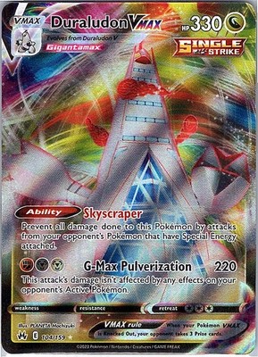 Duraludon VMAX Ultra Rare SWSH: Crown Zenith 104/159 NM