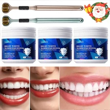 Teeth Whitening Powder Tea Coffee Smoking Stain Remover Tooth Deep Cleaning 50g