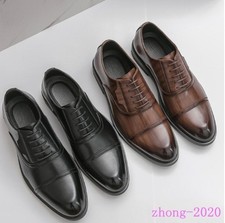Men's Faux Leather Lace Up Oxfords Party Dress Business Casual Pointed Toe Shoes