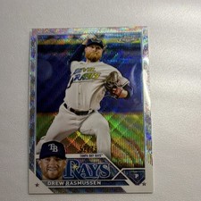 Topps Chrome Drew Rasmussen Tampa Bay Rays 2023 Serial #210/199 Baseball Card