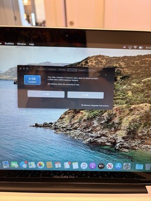 Apple MacBook Pro 13-inch 2012 Intel Core i5 4GB RAM 500GB HDD macOS Catalina