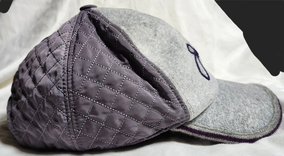 Gorra Jack Nicklaus para hombre orejeras talla única para la mayoría de los colores gris y púrpura Foto 2 de 4