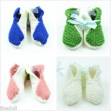 Wholesale Lots 4 boxes Crochet baby booties shoes New Baby girl / boy 3-6 Months