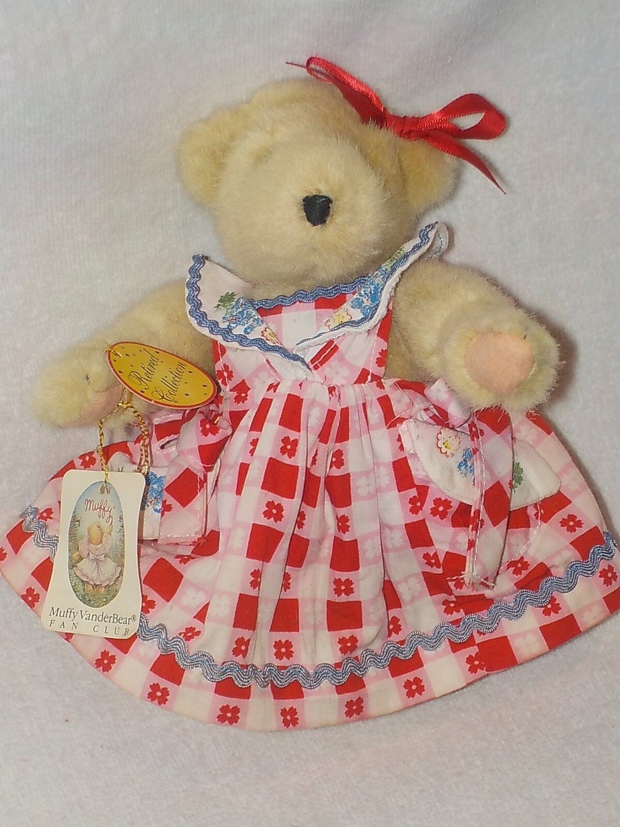 MUFFY VANDAR BEAR 1982 ぬいぐるみ ドレス付き North American Bear Co. 8