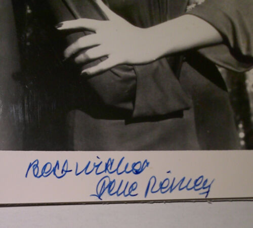 Photo ancienne signée à la main Gene Tierney 8" x10 " - Photo 2 sur 3