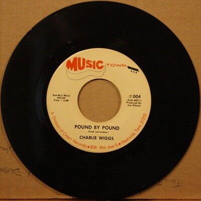 CHARLIE WIGGS Pound By Pound PAPER WINGS County Rockabilly 45 MUSIC TOWN 004