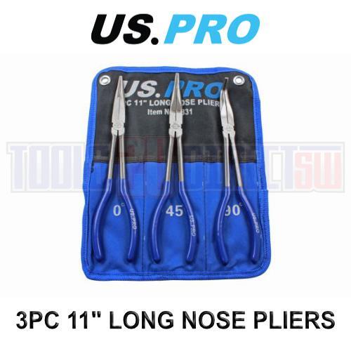 US PRO 3 pièces 11 pouces long pinces à nez 1831 - Photo 1 sur 4