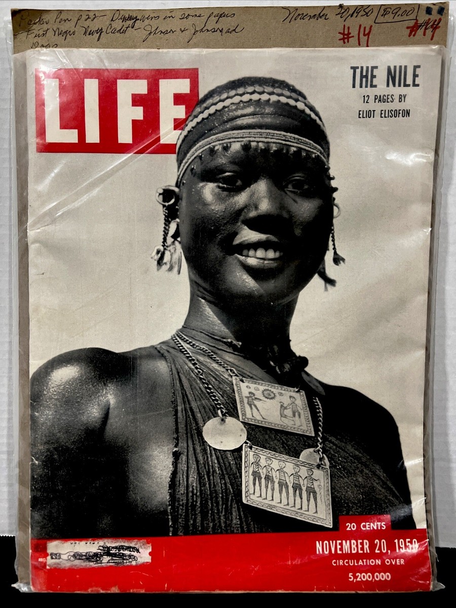 1950 NOVEMBER 20 LIFE MAGAZINE - GIRL OF SHILUK TRIBE - L 726 | eBay