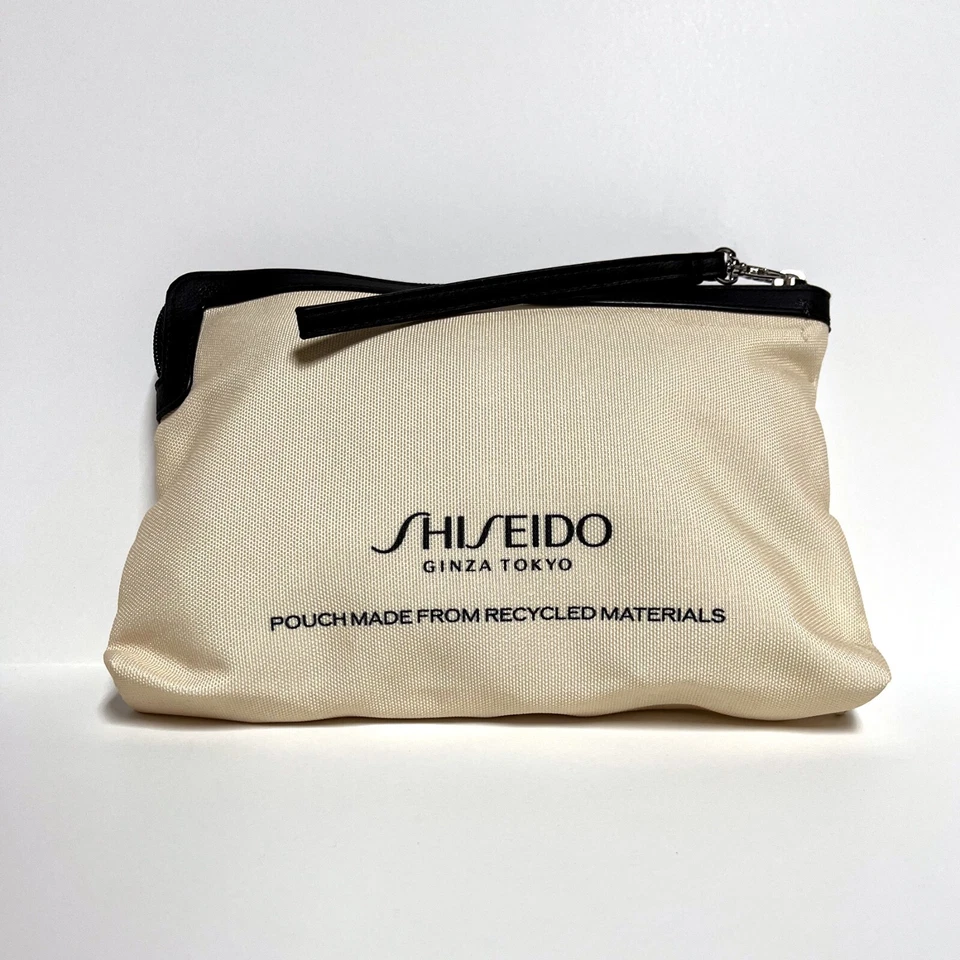 3 x Shiseido Canvas Cosmetic Makeup Hand Bag Clutch Pouch - Image 2 of 3