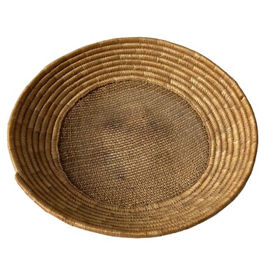 Vintage Ethiopian Basket Sifter Centerpiece Table Wall Decor Display 13.5 in