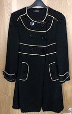 Morgan De Toi Military Jacket Small Size 36 Y2k Black Gold Wool Style Sparkle
