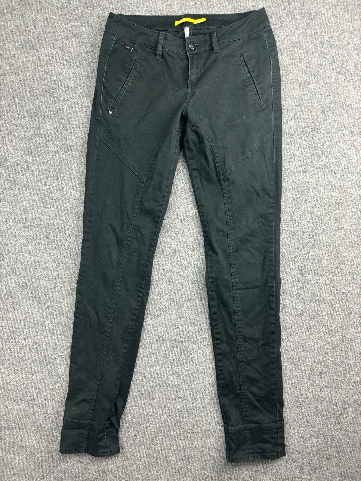 lole tapered slim leg low rise stretch cotton pants
