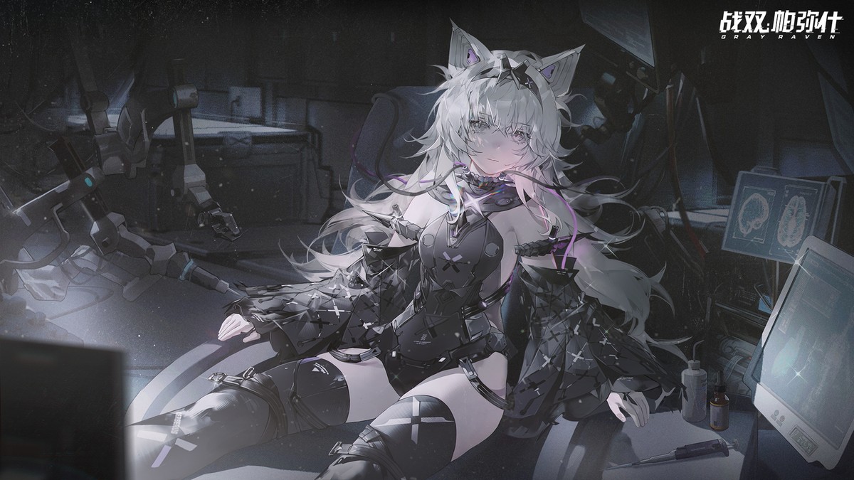 Anime punishing gray raven girls fox girl ears looking Playmat