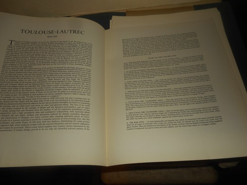 Folio Toulouse Lautrec SKIRA STAMPE A COLORI 6 piastre anni '60 Svizzera - Foto 5 di 12