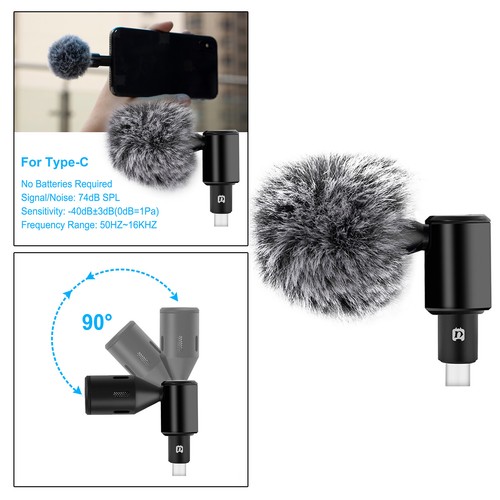 Kondensatormikrofon Telefonmikrofon Plug & Play für Handy USB Typ C - Bild 3 von 11