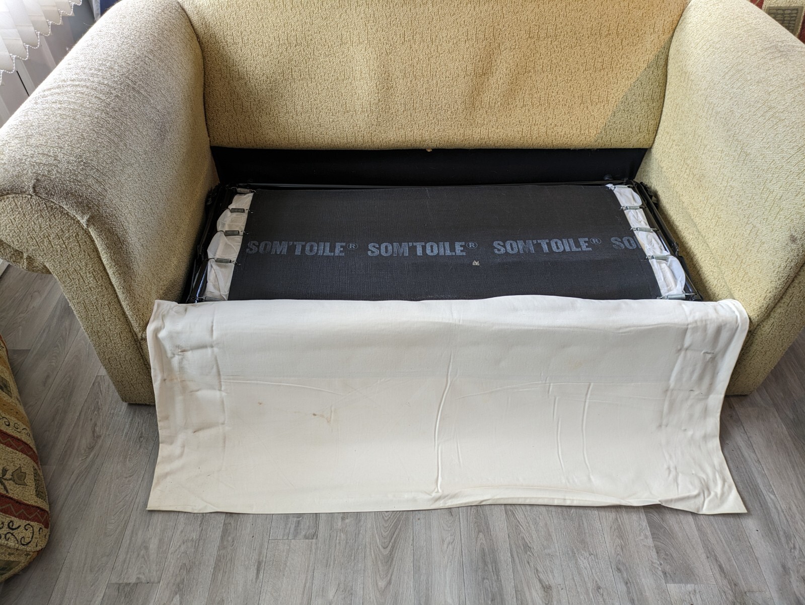 Double Sofa Bed Excellent Condition made in Germany by som'toile eBay