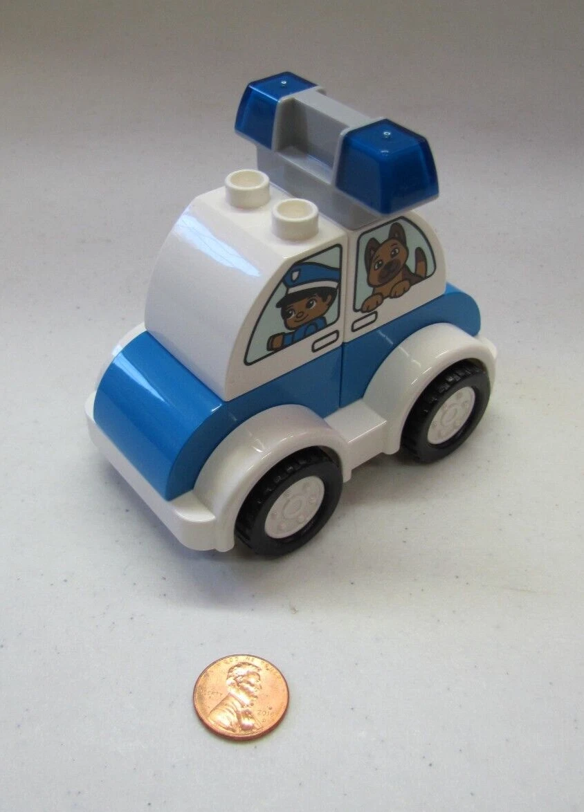 Lego Duplo POLICE CAR VEHICLE POLICE OFFICER DOG CRIMINAL for Police Station