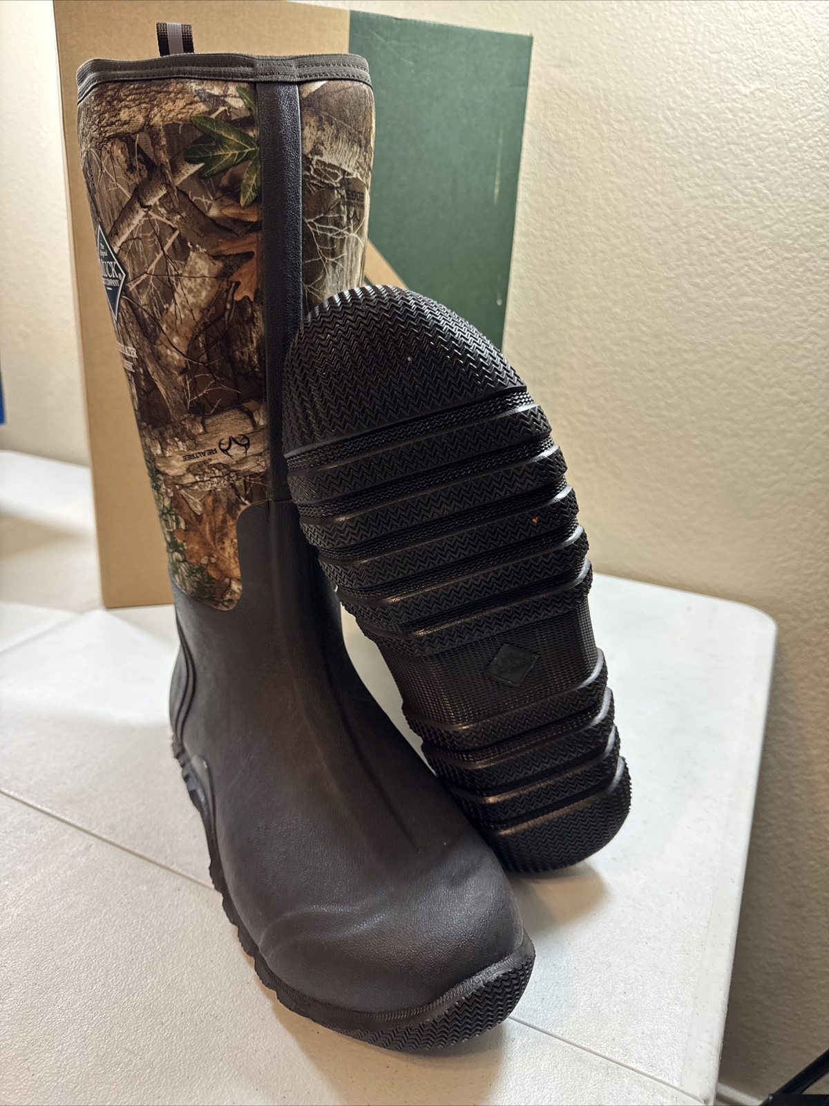 Men’s Original MUCK BOOTS FieldBlazer Classic RealTree Edge Camo Fleece