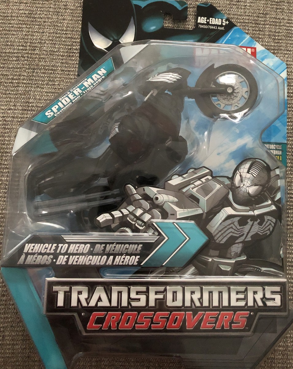 Marvel Transformers Crossovers Black Costume Spider-man to