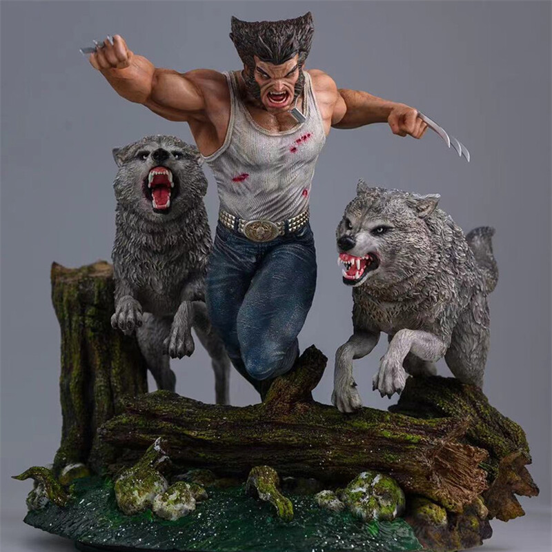 1/4 Scale X Man Wolverine Resin Model Wolf Statue In Stock