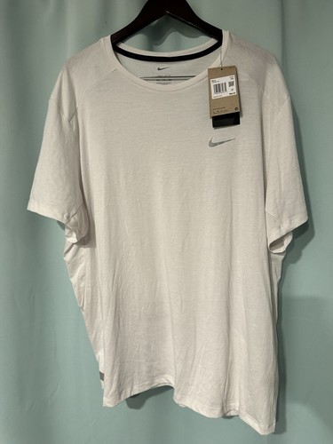 Nike Rise 365 Run Division Running Dri Fit Shirt Off White DV9299-030 Men XXL - Picture 5 of 7