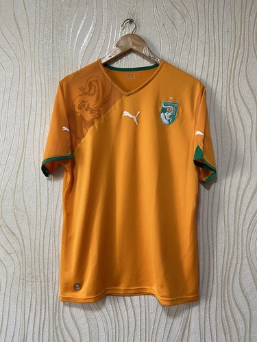COT D'IVOIRE 2010 2011 HOME FOOTBALL SHIRT SOCCER JERSEY PUMA sz L IVORY COAST