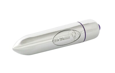 ROCKS OFF RO-80 mm CHROME BULLET VIBE WATERPROOF POCKET VIBRATOR