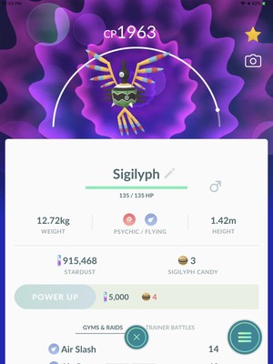 Pokemon Go Regional Sigilyph | eBay