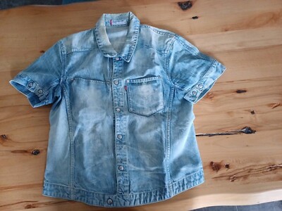 Levis Engineered Vintage2000 Kurzarm Jeansjacke Large Hellblau Cotton/Lyocel ...