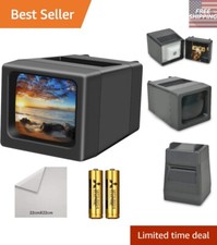 Quality 35mm Slide Viewer with Genuine Glass Lens - 2 AA Batteries